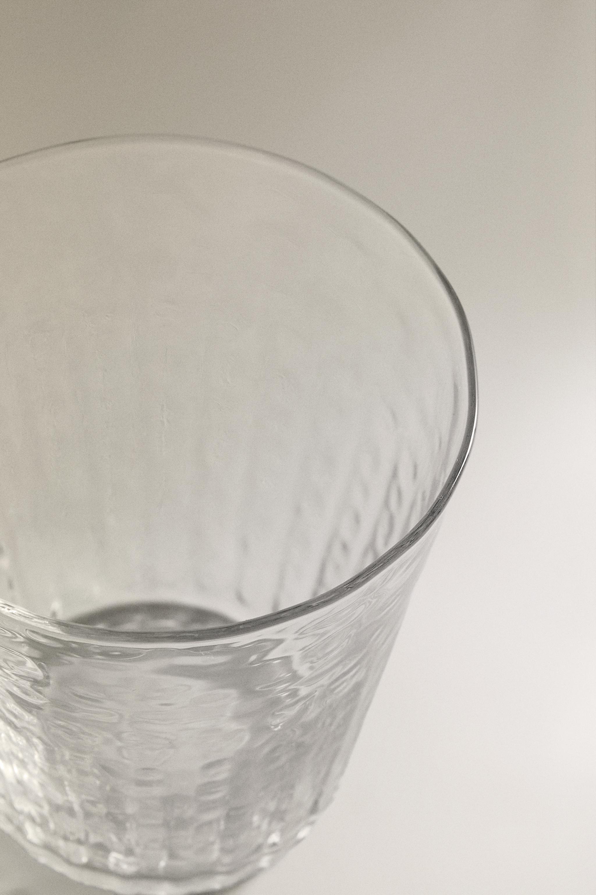 HAMMERED GLASS TUMBLER